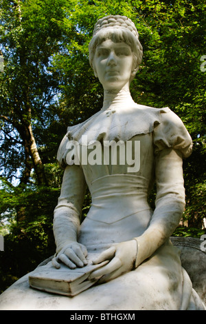 Statue der Kaiserin Elisabeth in Meran Stockfoto