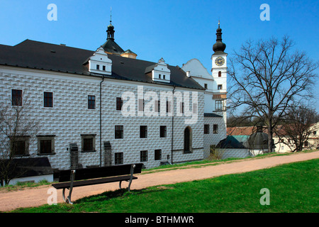 Czech Republic - Renaissance-Schloss in Stadt Pardubice Stockfoto