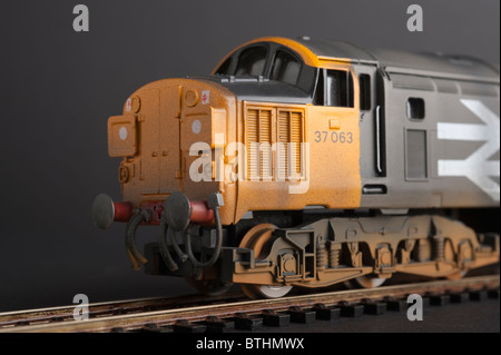 Klasse 37 Diesellok BR Railfreight Livree Stockfoto