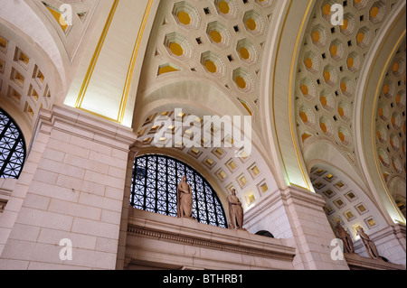 Decke der Union Station, Washington, District Of Columbia, USA - Washington DC Stockfoto