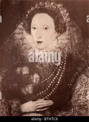 Königin Elisabeth i. von England, 1533-1603. Stockfoto
