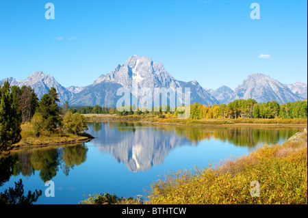 OX Bow Biegung am Snake River, Grand-Teton-Nationalpark, Wyoming Stockfoto