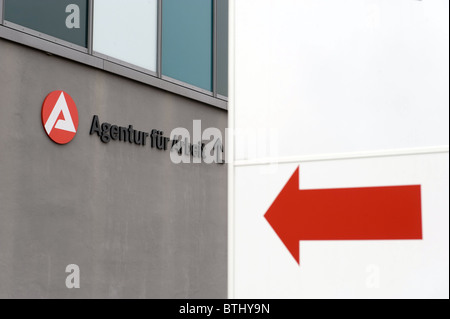 Eine Agentur für Arbeit in Gothlindestrasse, Berlin, Deutschland Stockfoto