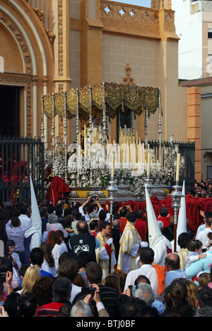 Santa Semana (Karwoche), Malaga, Costa Del Sol, Provinz Malaga, Andalusien, Südspanien, Westeuropa. Stockfoto