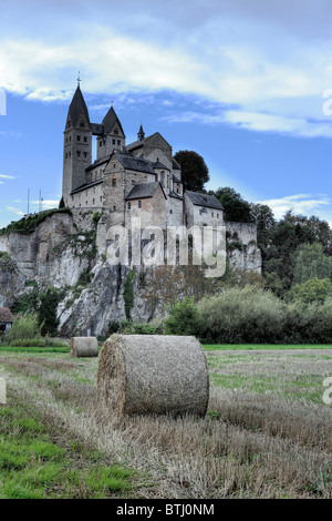 St. Lubentius Basilica, Dietkirchen, in der Nähe von Limburg ein der Lahn, Hessen, Deutschland Stockfoto