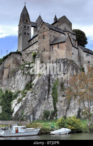 St. Lubentius Basilica, Dietkirchen, in der Nähe von Limburg ein der Lahn, Hessen, Deutschland Stockfoto