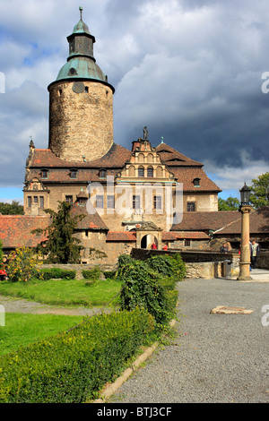 Schloss Czocha (Tzschocha, Caychow), senken Sie Schlesien, Polen Stockfoto