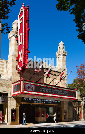 Tha Art Deco Fox Theater auf Peachtree Street in Midtown Atlanta, Georgia, USA Stockfoto