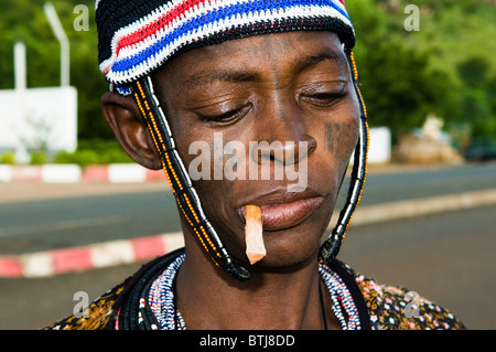 Die Peul / Fula / Fulani live Throuout Westafrika. Stockfoto