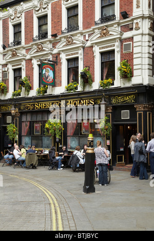 Die Sherlock Holmes Pub, Northumberland Street, London WC2, England, Vereinigtes Königreich Stockfoto