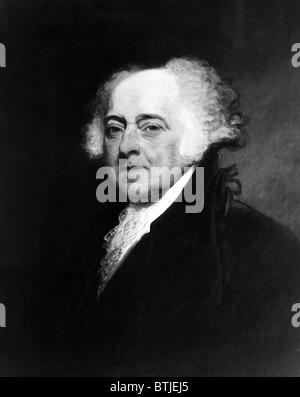 John Adams (1735-1826), US-Präsident (1797-1801). Porträt von Gilbert Stuart 1798 gemalt. Höflichkeit: CSU Archive/Evere Stockfoto