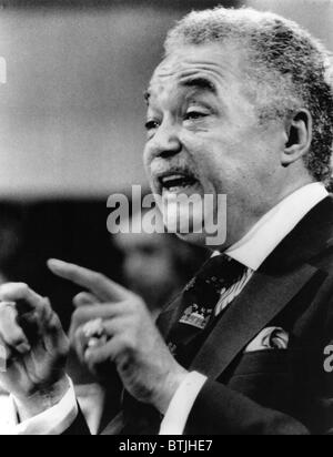 Coleman Young, Bürgermeister von Detroit, Michigan (1974-1994). Foto vom 1980 Stockfoto