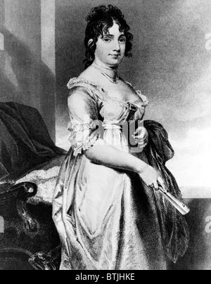 Dolley Madison (1768-1849), First Lady 1809-1817, c. 1818. Stockfoto