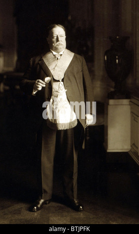 Präsident William Howard Taft (1857-1930), in freimaurerischen Insignien. 1911. Stockfoto