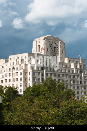 Art déco-Shell Mex Gebäude am Ufer der Themse, London, UK. Stockfoto