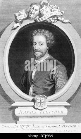 John Fletcher (1579-1625), englischer Dramatiker, der großen Ruhm zu Lebzeiten. Er starb in London Pest von 1625. Stockfoto