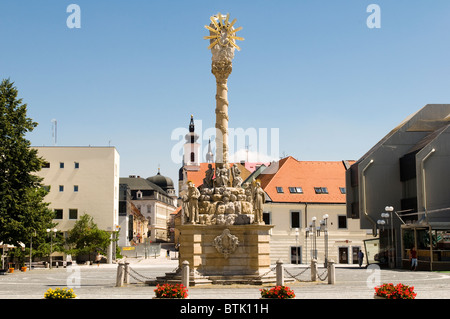 Statue der Heiligen Dreifaltigkeit, Trnava, Slowakei Stockfoto