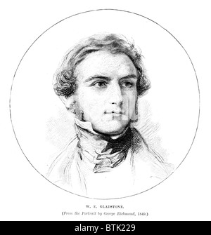 William Ewart Gladstone britischen Liberalen Staatsmann. In einer Karriere, die länger als 60 Jahre diente er als Premierminister viermal Stockfoto