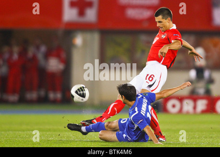 Wien, Österreich - 8. Oktober Österreich schlägt Aserbaidschan 3:0 in einem Qualifikationsspiel für die Europameisterschaft 2012 Stockfoto