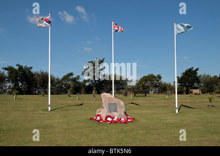 Das britische Koreaner Veterans Memorial am National Memorial Arboretum, Alrewas, UK. Stockfoto