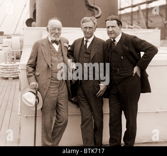 Louis Brandeis (1856-1941), mit anderen Zionisten, Nathan Straus und Rabbi Stephen Samuel Wise. Ca. 1925. Stockfoto