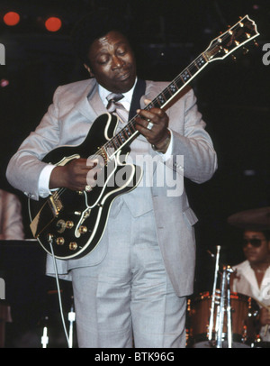 B.b. King, 1979, Millrun Playhouse Theater in der Runde, Niles, Illinois. Stockfoto