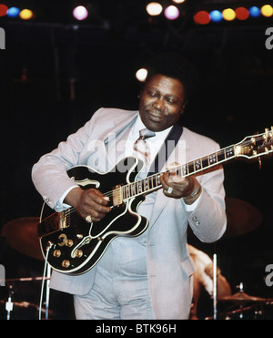 B.b. King, 1979, Millrun Playhouse Theater in der Runde, Niles, Illinois. Stockfoto