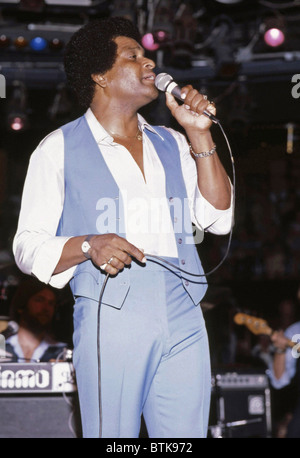 Charley Pride, 1979, Millrun Playhouse Theater in der Runde, Niles, Illinois. Stockfoto