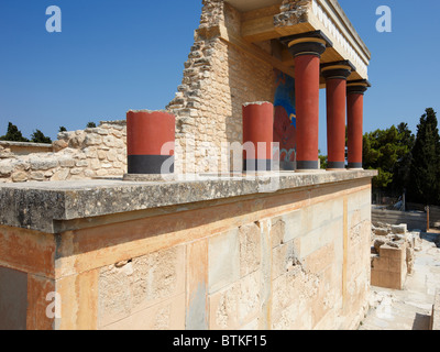 Der Norden Propylaeum. Palast von Knossos, Kreta, Griechenland. Stockfoto