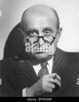 Jan Garrigue Masaryk (1886 – 1948), tschechoslowakischer Diplomat und Politiker und Außenminister der Tschechoslowakei, von 1940 bis 1948. Mysterium hüllt seinen Tod durch einen Sturz aus seinem Fenster im Bad, nachdem die Kommunisten Energie gewonnen. 1947-Porträt. Stockfoto