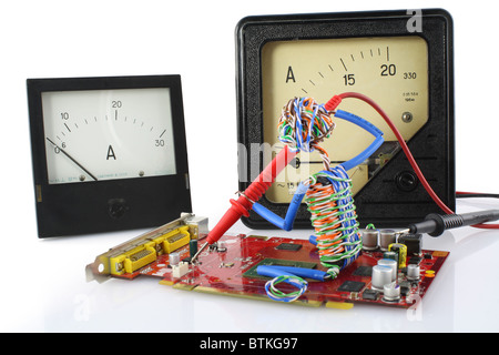 Spielzeug-Techniker-Reparatur-Konzept Stockfoto