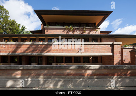 Frederick C. Robie House, Hyde Park, Chicago, Illinois, USA Stockfoto