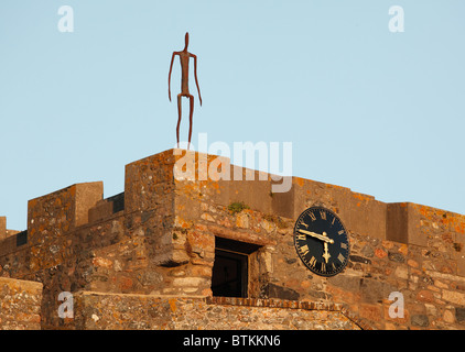 Die Anthony Gormley Ausstellung im Castle Cornet Stockfoto