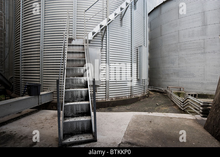 Silos & Treppen, Lancaster, Pennsylvania USA Stockfoto