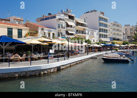 Agios Nikolaos, Kreta, Griechenland. Stockfoto