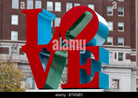 Liebe, John F. Kennedy Plaza, "Liebe Skulpturenpark," Philadelphia, Pennsylvania, USA Stockfoto