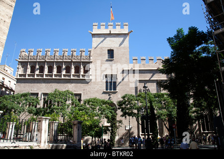 La Lonja, Llotja De La Seda Seide Exchange Valencia Spanien Stockfoto