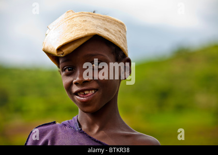 Porträt eines jungen äthiopischen Hirten Stockfoto