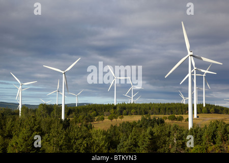 Eole, Cap-Chat, Windkraftanlagen, Gaspesie, Quebec, Kanada Stockfoto