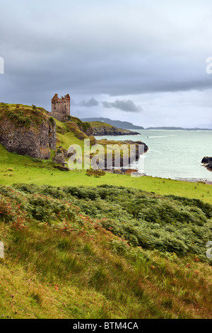 Gylen Castle auf der Insel Kerrera in den Inneren Hebriden, Argyll, Schottland. Stockfoto