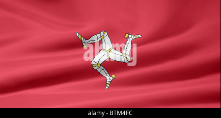 Hohe Auflösung-Flagge der Isle Of Man Stockfoto