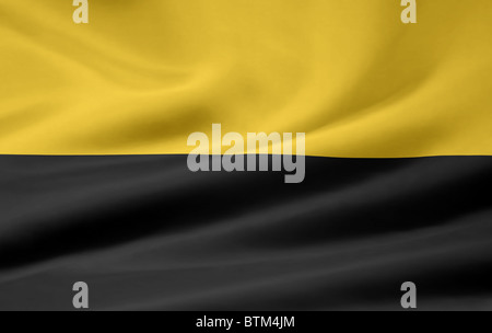 Hohe Auflösung-Flagge von Sachsen-Anhalt Stockfoto