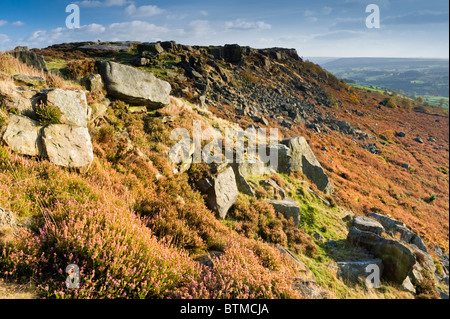 Baslow Rand, Peak District National Park, Derbyshire, England, Vereinigtes Königreich Stockfoto