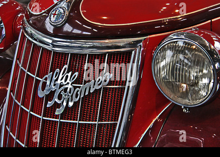 Alfa Romeo italienischen Oldtimer, Detail Stockfoto