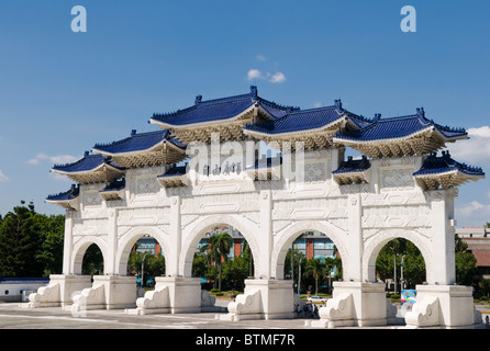 Tor von Chiang Kai-Shek Memorial Hall Taipei Taiwan Stockfoto