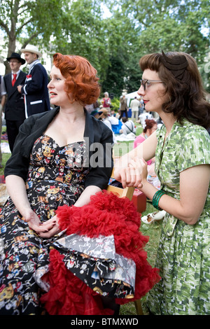 Retro-gesellschaftliches Ereignis The Chap-Olympiade 2010. Stockfoto