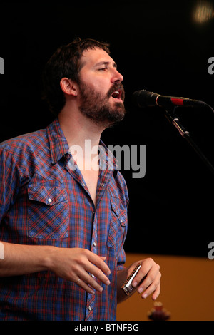 PETE SEEGER Enkel singt Tao Rodriguez Seeger beim MONTEREY JAZZ FESTIVAL 2009 - CALIFORNIA Stockfoto