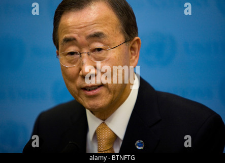 Generalsekretär der Vereinten Nationen Ban Ki Moon Stockfoto