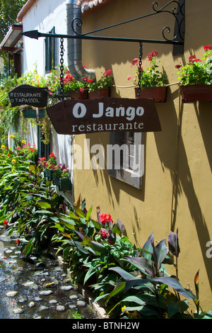 Restaurants-alte Funchal Madeira Portugal Stockfoto