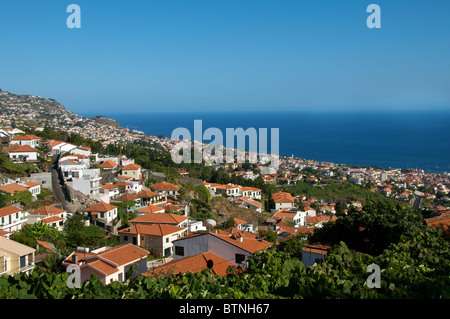 Draufsicht Funchal Madeira Portugal Stockfoto